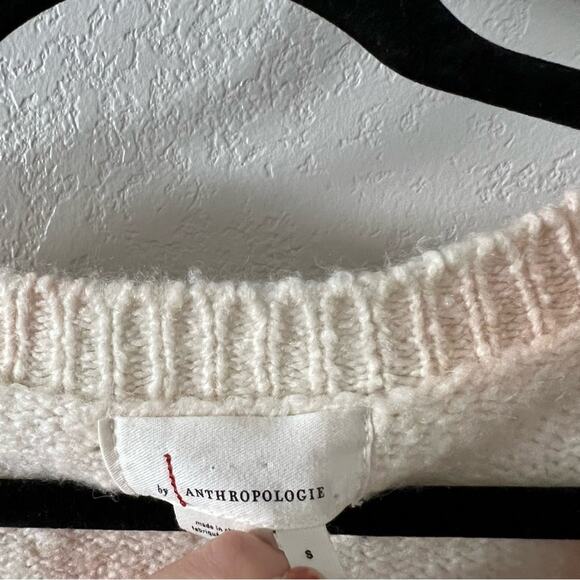 Anthropologie Maggie Cream Bell-Sleeved Sweater - Picture 5 of 8